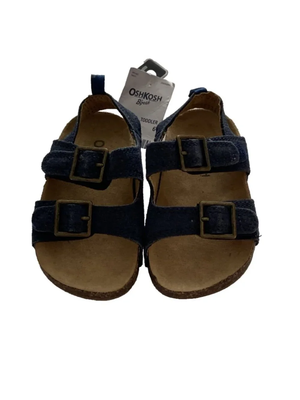 OshKosh B’gosh Navy Double Buckle Cork Sandals US Size 7